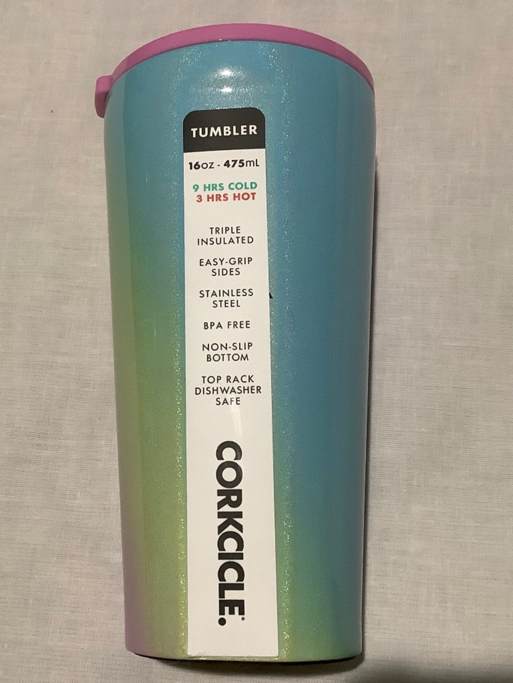 Corkcicle 16oz Tumbler- NWT